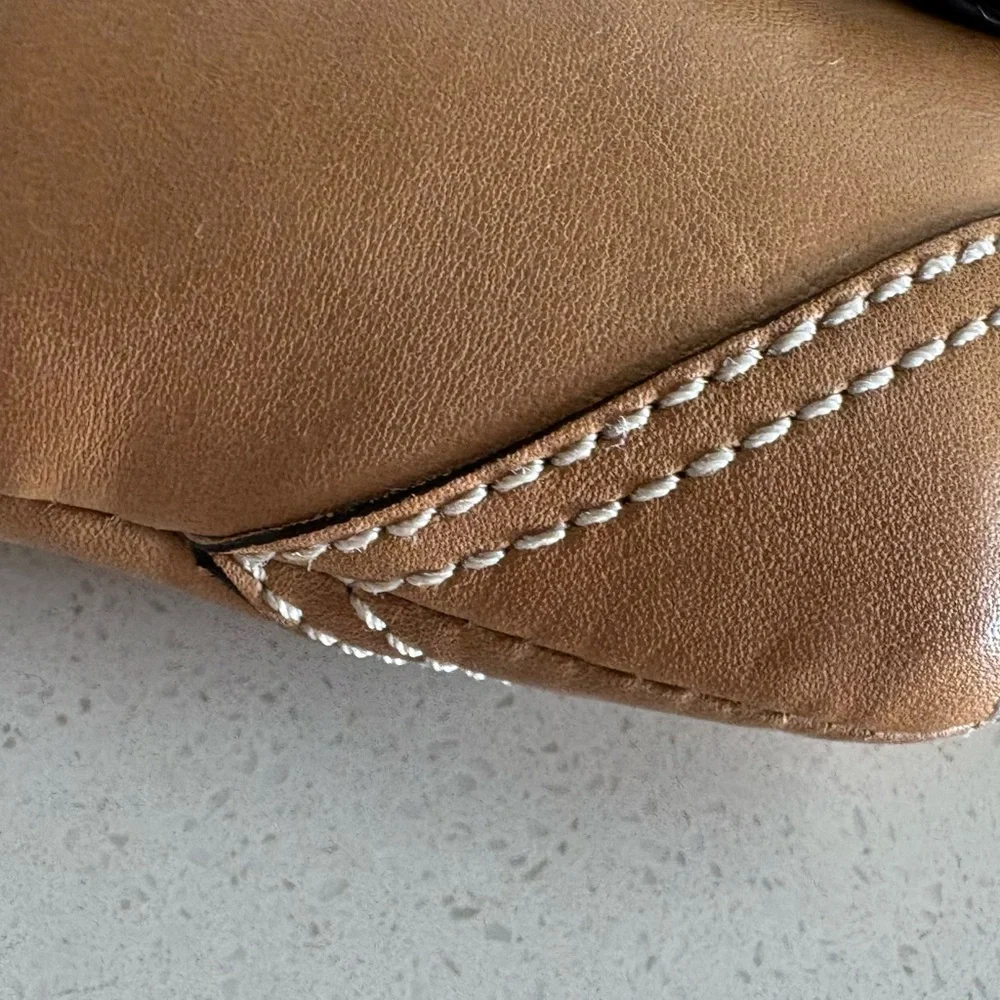 Coach Y2K Soho Beige leather Coin Purse keychain New with tags - Picture 10 of 12